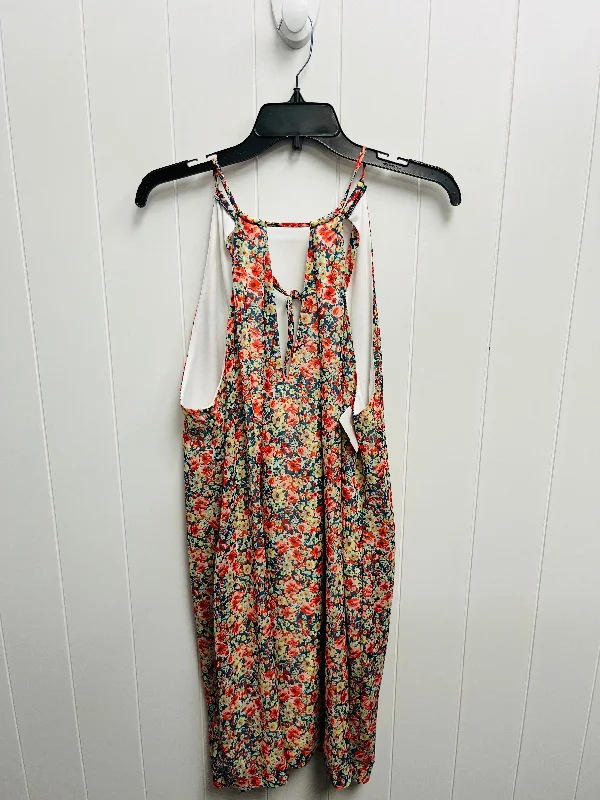 Women's High-Neck DressesFloral Print Dress Casual Short Eci, Size Xl