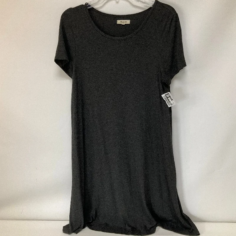 Women's High Collar DressesGrey Dress Casual Short Madewell, Size M