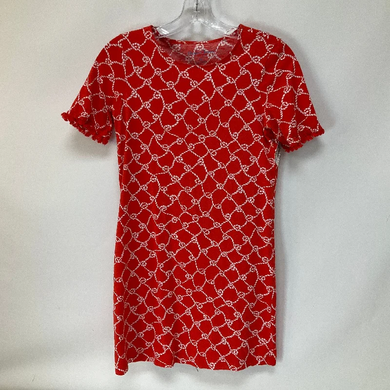 Women's Wide Collar DressesRed Dress Casual Short Draper James, Size Xs