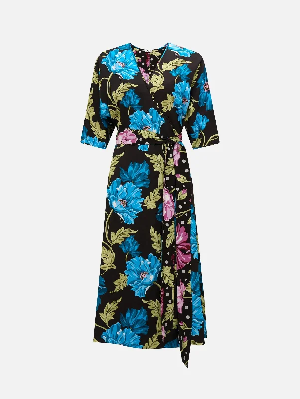 Women's Low Collar DressesRosalina Reversible Dress in Hendrix Floral