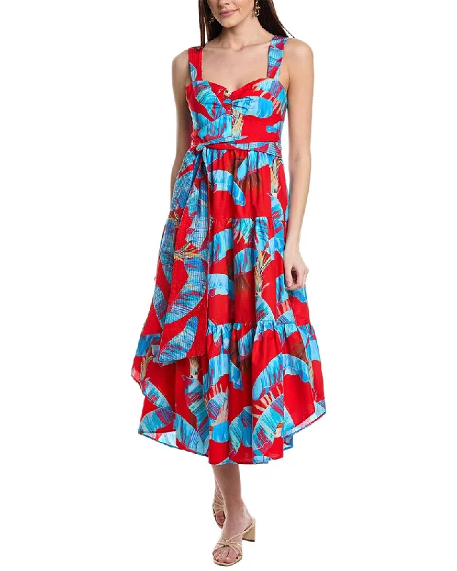 Women's U-Shaped Collar DressesFARM Rio Sweet Jungle Midi Dress