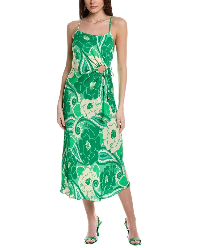 Women's Keyhole Collar DressesFARM Rio Tropical Groove Midi Dress