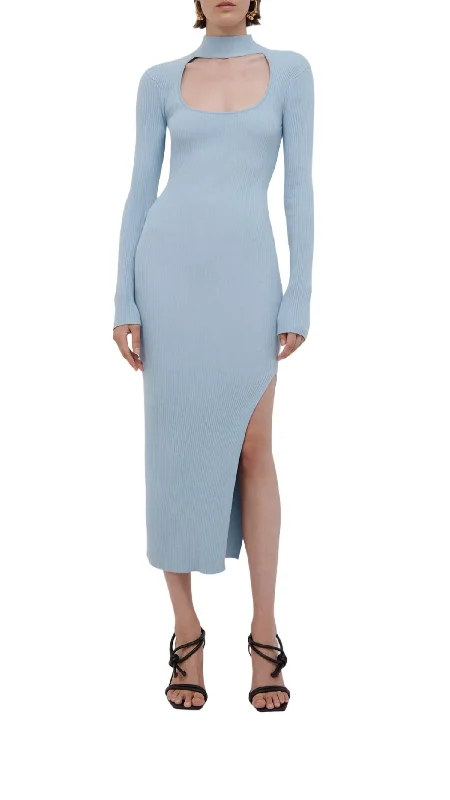 Women's V-Back DressesKenny Midi Dress In Ice