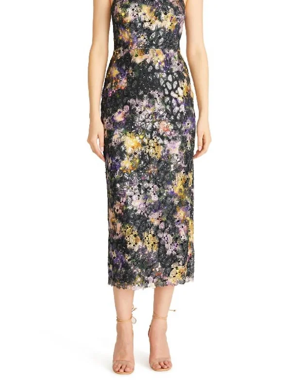 Women's High-Low DressesLeaha Midi Dress In Iris Blur