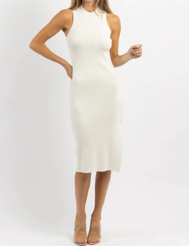 Women's Long-Sleeve DressesOde To Summer Midi Dress In Ivory