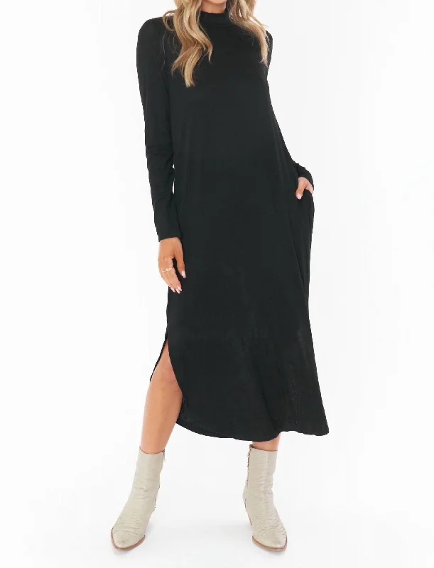 Women's Off-the-Shoulder DressesSutton Knit Midi Dress In Black