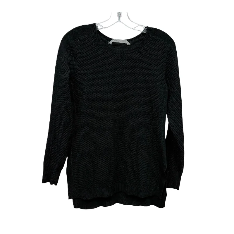 Women's Blouse with Notched CollarTop Long Sleeve By Athleta In Black, Size: Xs