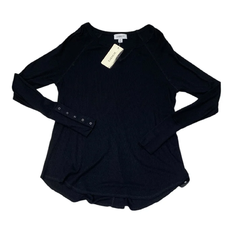 Women's Blouse with TasselsTop Long Sleeve By Evereve In Black, Size: S