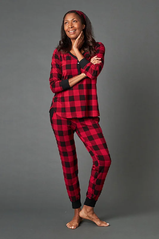 women's pajamas with hidden pocketsHenley Harem Set