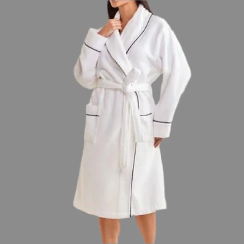 women's pajamas for those who value qualityBreathe - Luxury Bath Robe - White