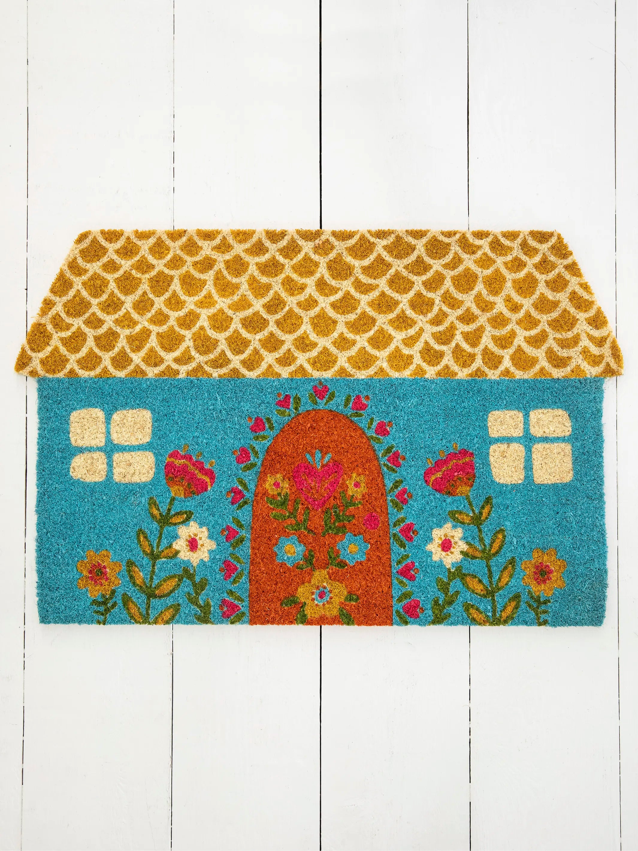 women's pajamas with a fitted designBungalow Doormat - Cottage