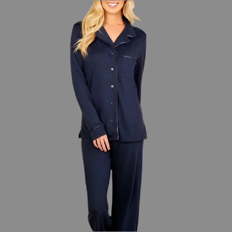 women's pajamas for all-season comfortCosabella - Bella Long Sleeve Pajamas - Navy