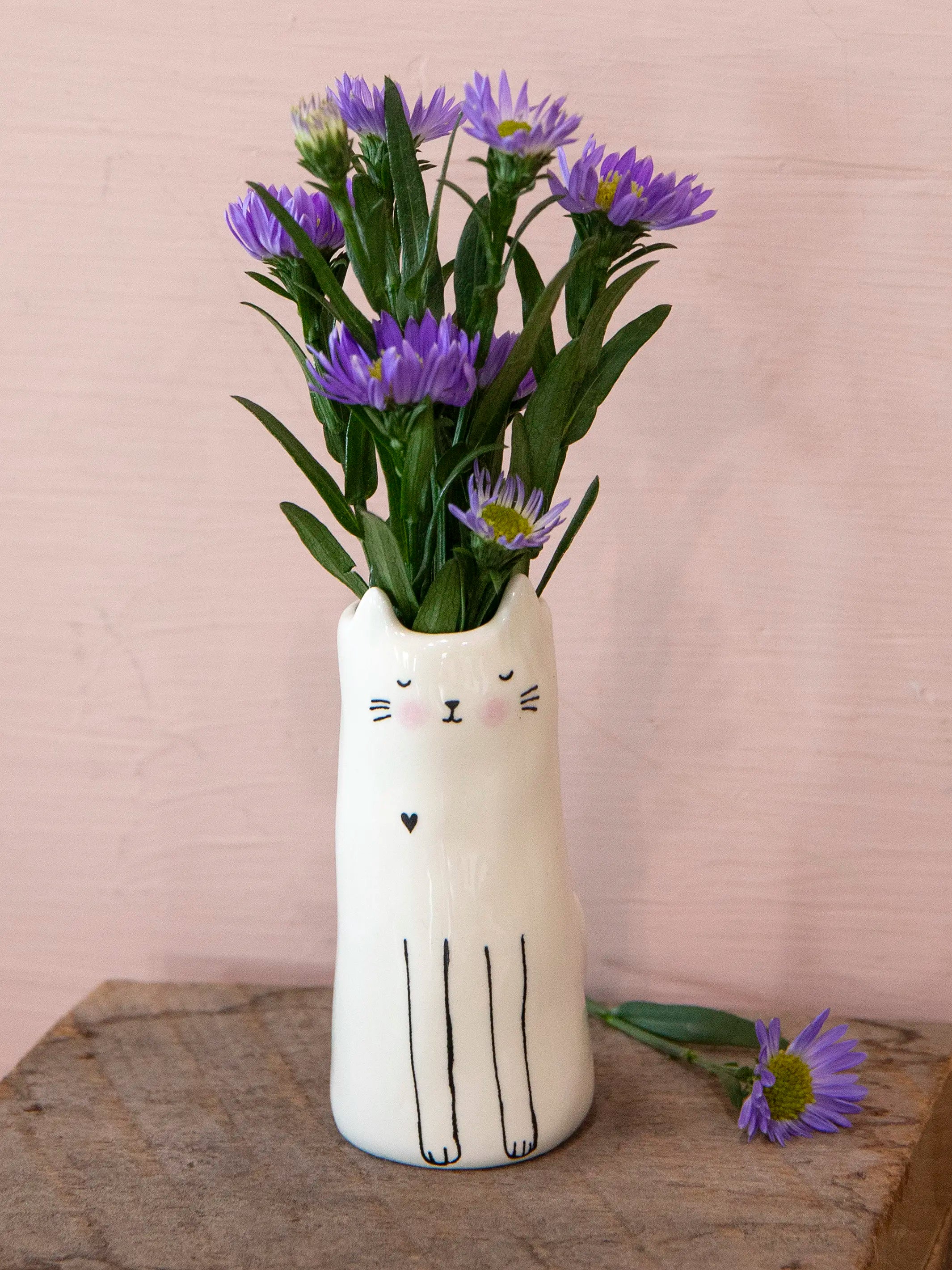 affordable women's pajama setsCutest Little Bud Vase - Cat