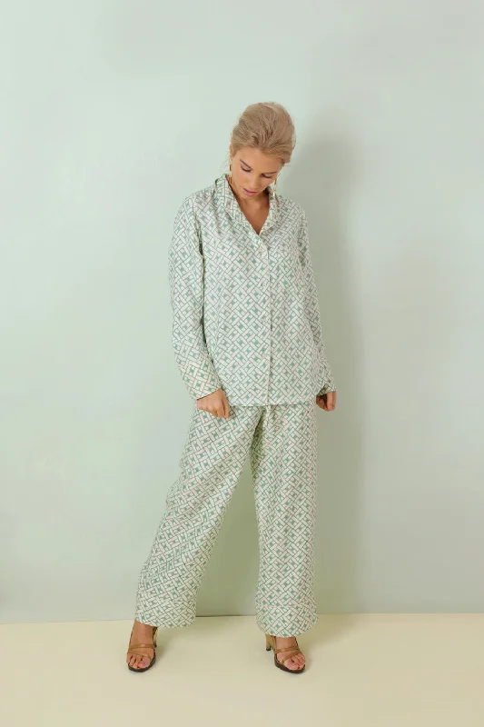 women's pajamas with adjustable waistbandsMulberry Silk Pyjamas - Leh Sage