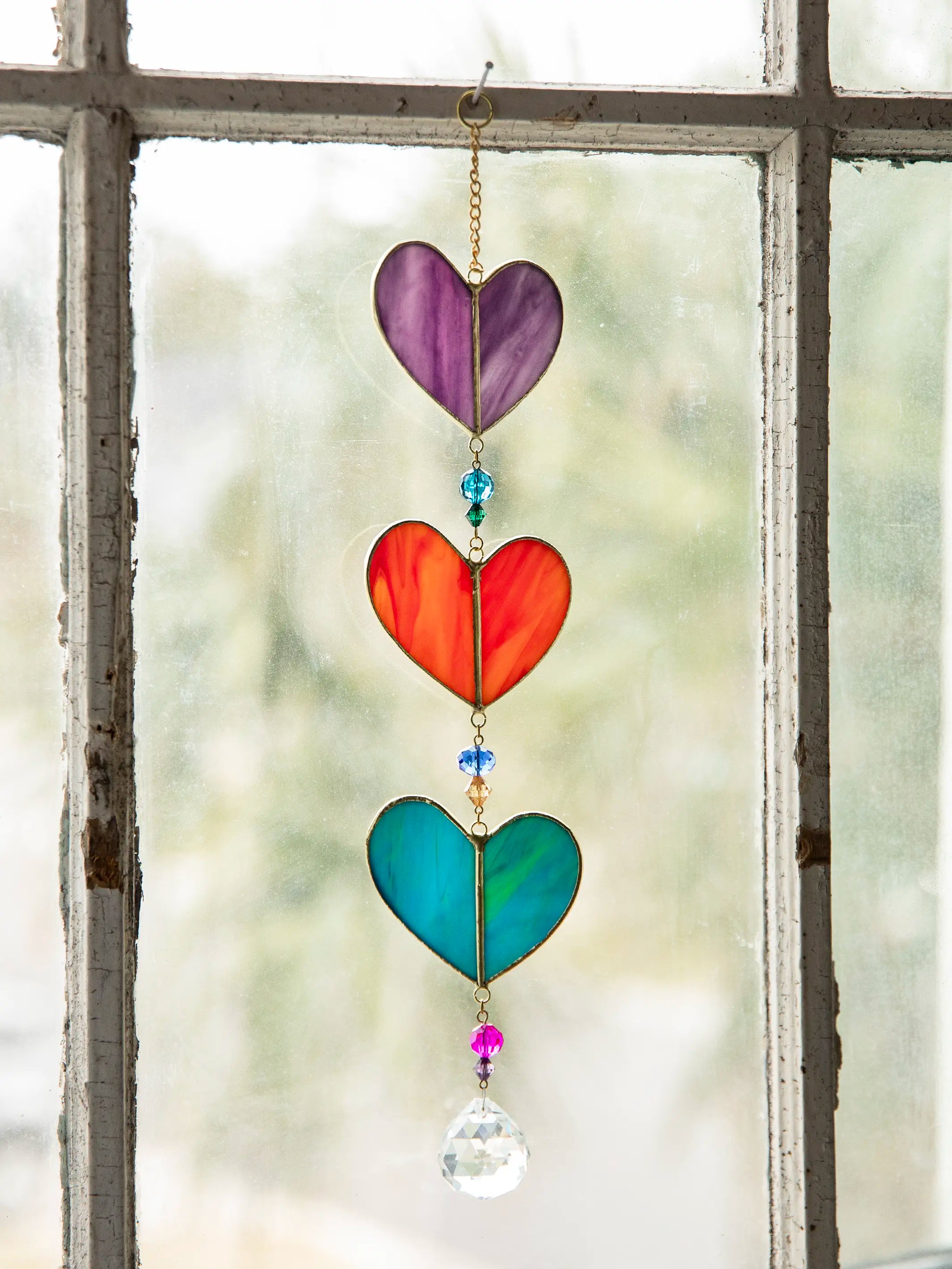 women's pajamas with elastic waistbandsStained Glass Suncatcher Mobile - Heart